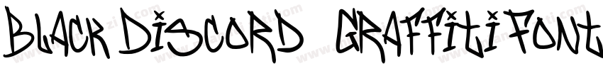 Black Discord — Graffiti Font字体转换
